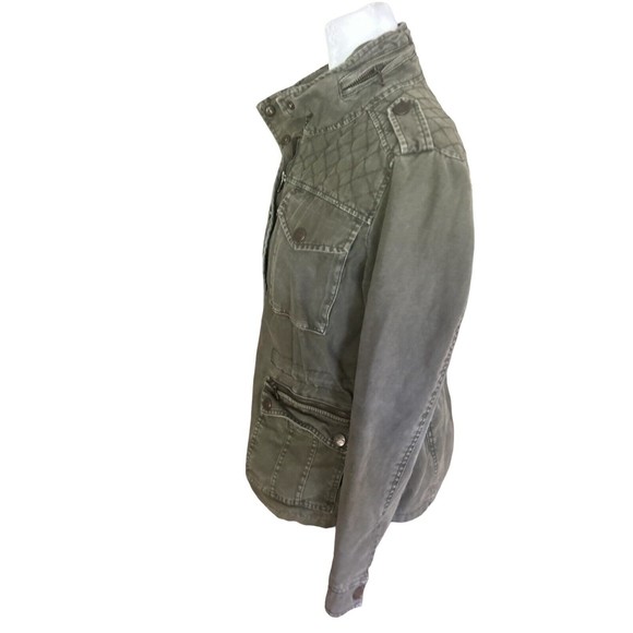 Levis Unisex Cotton Canvas Jacket Barn Work Coat Quilted Olive Green Size Small - Picture 2 of 15